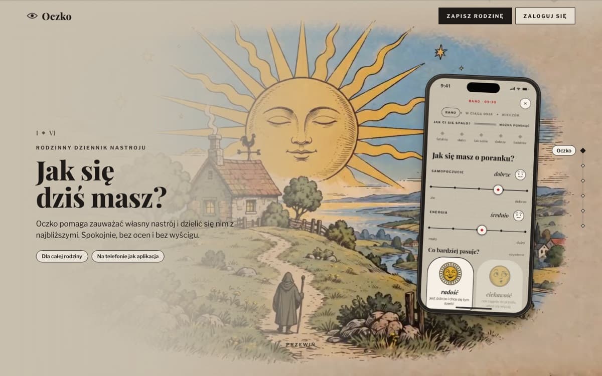 Oczko landing page